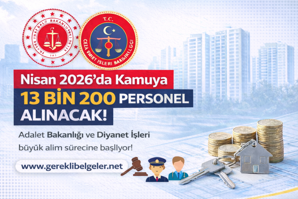 Nisan 2026’da Büyük Kamu Alımı! 13 Bin 200 Personel