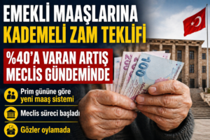 Emekli Maaşlarına Kademeli Zam Teklifi Meclis’te: %40’a Varan Artış